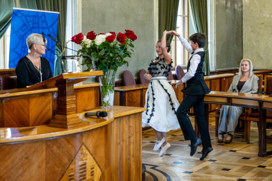 Miszalski, nauczyciele, nagroda Prezydenta, wręczenie, zdjęcia