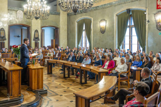 Miszalski, nauczyciele, nagroda Prezydenta, wręczenie, zdjęcia