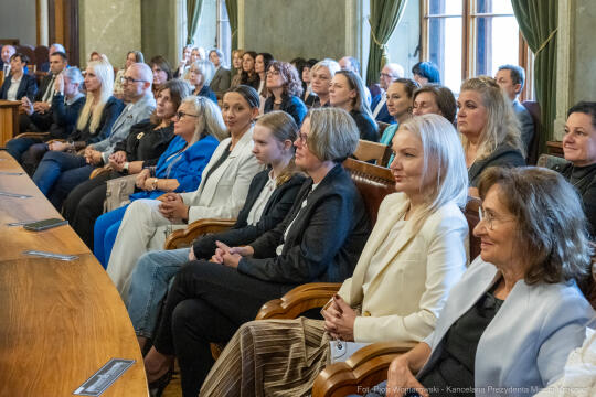 Miszalski, nauczyciele, nagroda Prezydenta, wręczenie, zdjęcia
