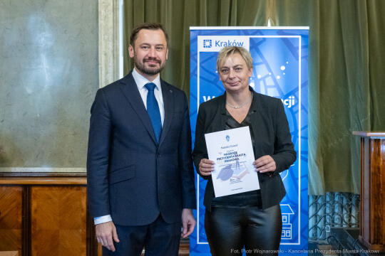 Miszalski, nauczyciele, nagroda Prezydenta, wręczenie, zdjęcia