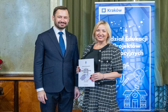 Miszalski, nauczyciele, nagroda Prezydenta, wręczenie, zdjęcia