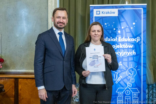 Miszalski, nauczyciele, nagroda Prezydenta, wręczenie, zdjęcia