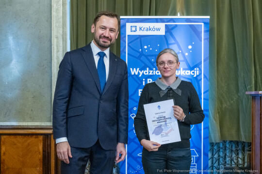 Miszalski, nauczyciele, nagroda Prezydenta, wręczenie, zdjęcia