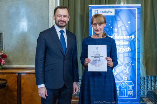 Miszalski, nauczyciele, nagroda Prezydenta, wręczenie, zdjęcia