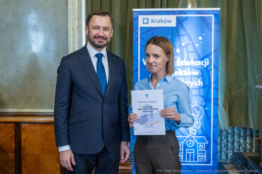 Miszalski, nauczyciele, nagroda Prezydenta, wręczenie, zdjęcia