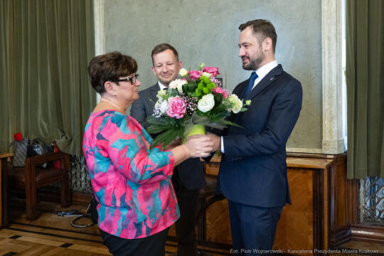 Miszalski, nauczyciele, nagroda Prezydenta, wręczenie, zdjęcia