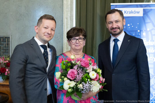 Miszalski, nauczyciele, nagroda Prezydenta, wręczenie, zdjęcia