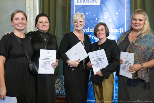 Miszalski, nauczyciele, nagroda Prezydenta, wręczenie, zdjęcia