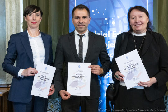 Miszalski, nauczyciele, nagroda Prezydenta, wręczenie, zdjęcia