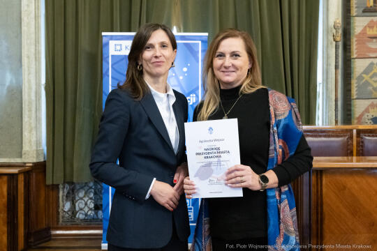 Klaman, nauczyciele, ponadpodstawowe, szkoły, nagroda Prezydenta, wręczenie, zdjęcia