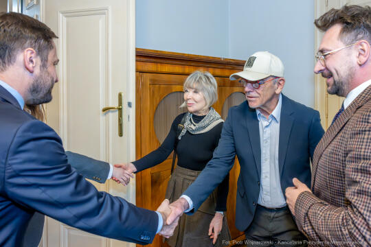 Miszalski, Idziak, Sławomir, Honoris Gratia, reżyser, operator, wręczenie, zdjęcia