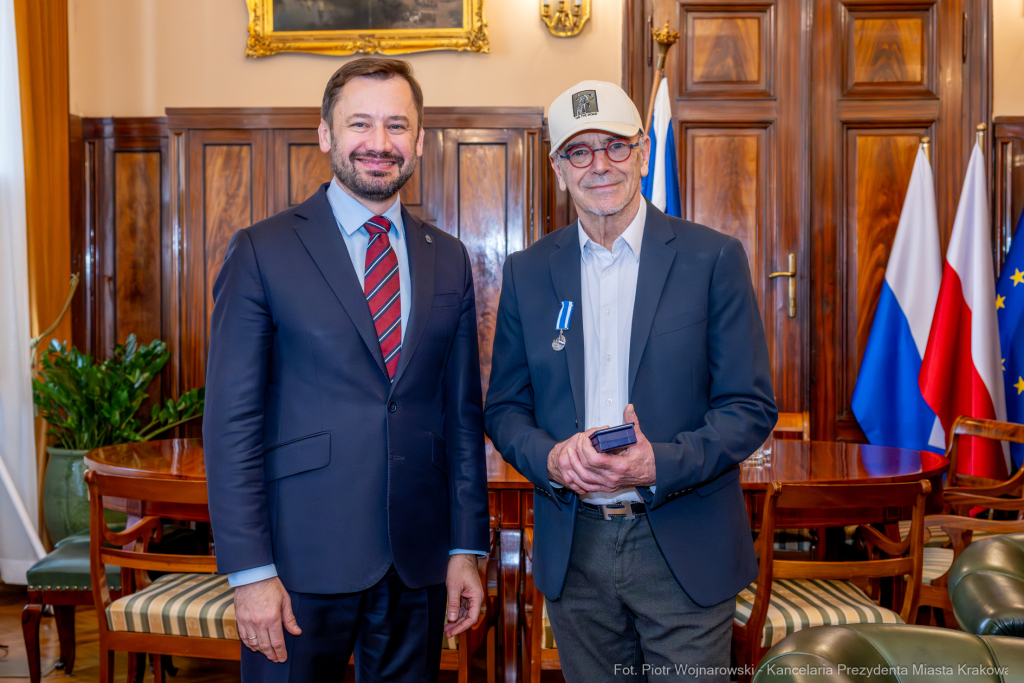 Miszalski, Idziak, Sławomir, Honoris Gratia, reżyser, operator, wręczenie, zdjęcia  Autor: P. Wojnarowski