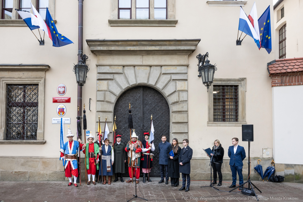 Miszalski, Chamielec, Gmer, Młodzieżowa Rada Krakowa, tablica, odsłonięcie, zdjęcia  Autor: P. Wojnarowski