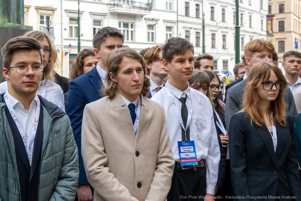 Miszalski, Chamielec, Gmer, Młodzieżowa Rada Krakowa, tablica, odsłonięcie, zdjęcia  Autor: P. Wojnarowski