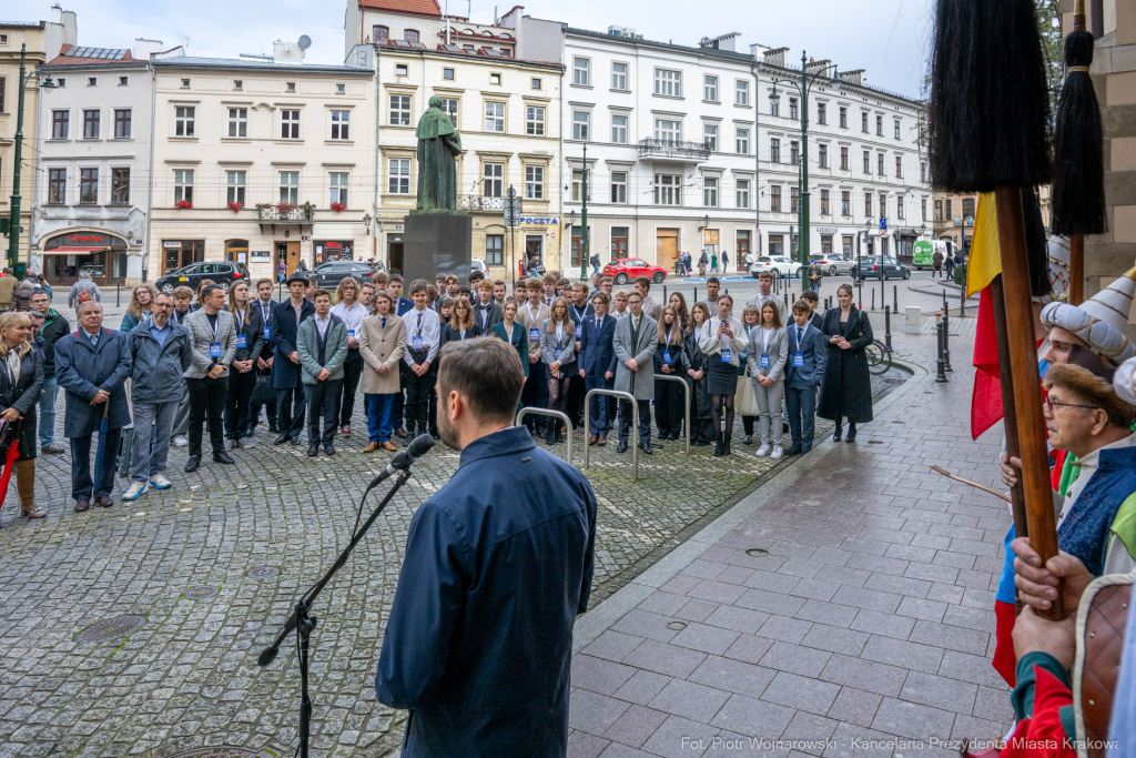 Miszalski, Chamielec, Gmer, Młodzieżowa Rada Krakowa, tablica, odsłonięcie, zdjęcia  Autor: P. Wojnarowski