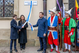 Miszalski, Chamielec, Gmer, Młodzieżowa Rada Krakowa, tablica, odsłonięcie, zdjęcia