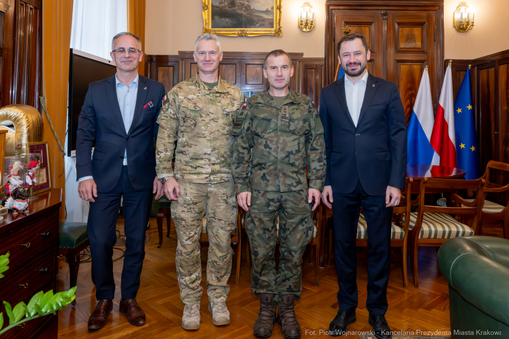 Miszalski,  11 Małopolska Brygada Obrony Terytorialnej, Siudziński, Łysek, spotkanie, Siudziński  Autor: P. Wojnarowski