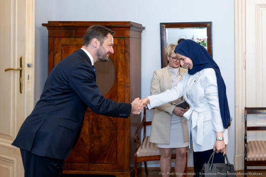 Miszalski, Enass Ahmad Alshahwan, Arabia Saudyjska, ambasador, wizyta, zdjęcia