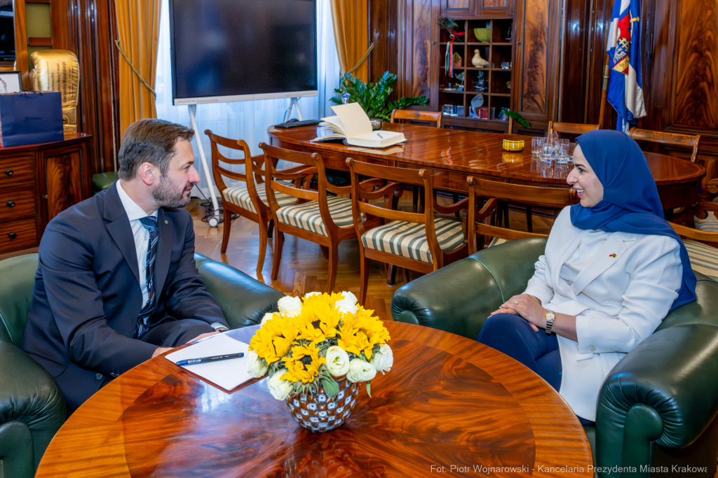 Miszalski, Enass Ahmad Alshahwan, Arabia Saudyjska, ambasador, wizyta, zdjęcia  Autor: P. Wojnarowski