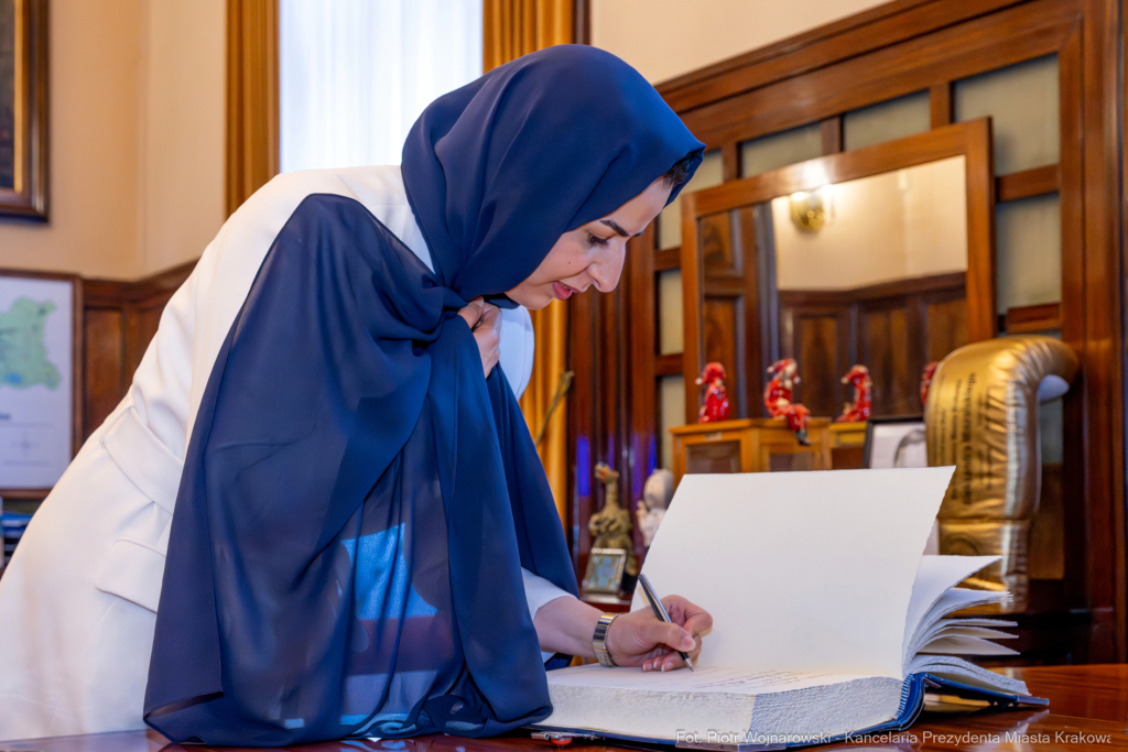 Miszalski, Enass Ahmad Alshahwan, Arabia Saudyjska, ambasador, wizyta, zdjęcia  Autor: P. Wojnarowski