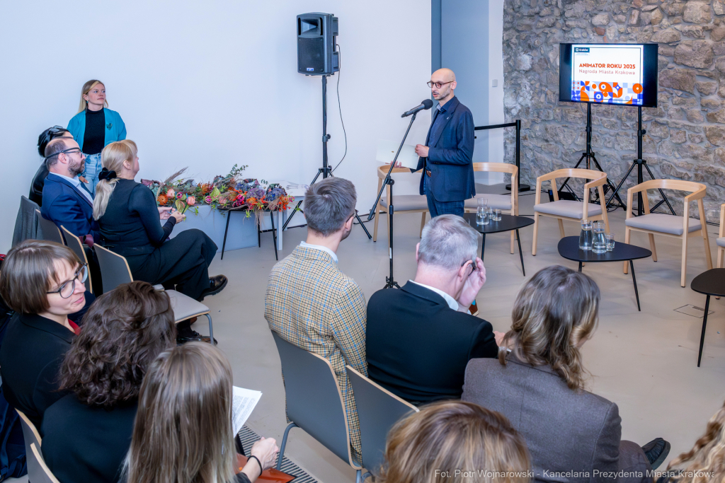 Animator Roku, Mazurkiewicz, Szczepanik, nagrody, wręczenie, Bunkier Sztuki, zdjęcia  Autor: P. Wojnarowski