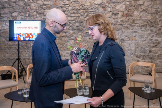 Animator Roku, Mazurkiewicz, Szczepanik, nagrody, wręczenie, Bunkier Sztuki, zdjęcia