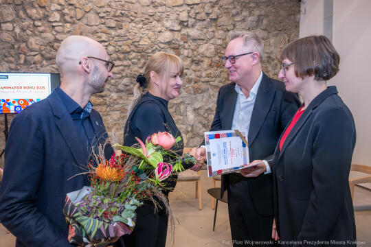 Animator Roku, Mazurkiewicz, Szczepanik, nagrody, wręczenie, Bunkier Sztuki, zdjęcia