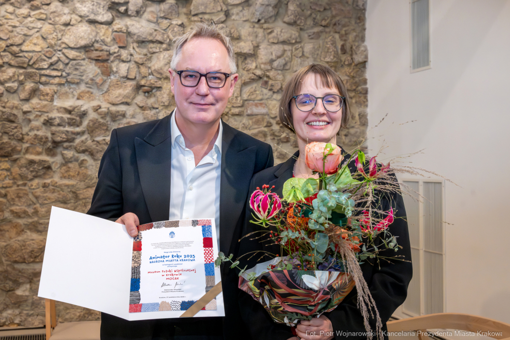 Animator Roku, Mazurkiewicz, Szczepanik, nagrody, wręczenie, Bunkier Sztuki, zdjęcia  Autor: P. Wojnarowski