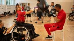 DSC04416.jpg-Seminarium sportowe dla osób z niepełnosprawnościami – Paraboxing Polska–Maroko