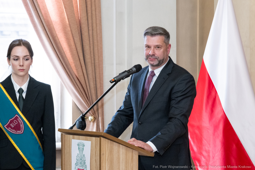 II LO, tablica, Katyń, pamięć, Miszalski, odsłonięcie, Kosiniak-Kamysz, Parell  Autor: P. Wojnarowski