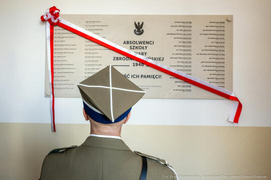 II LO, tablica, Katyń, pamięć, Miszalski, odsłonięcie, Kosiniak-Kamysz, Parell