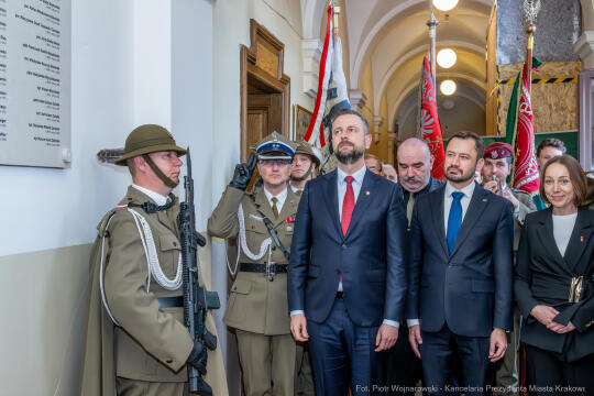 II LO, tablica, Katyń, pamięć, Miszalski, odsłonięcie, Kosiniak-Kamysz, Parell