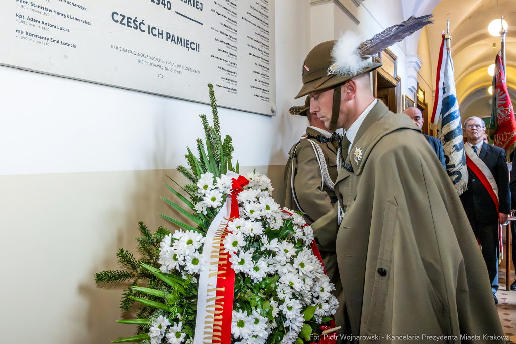 II LO, tablica, Katyń, pamięć, Miszalski, odsłonięcie, Kosiniak-Kamysz, Parell  Autor: P. Wojnarowski