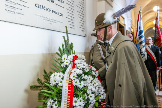 II LO, tablica, Katyń, pamięć, Miszalski, odsłonięcie, Kosiniak-Kamysz, Parell