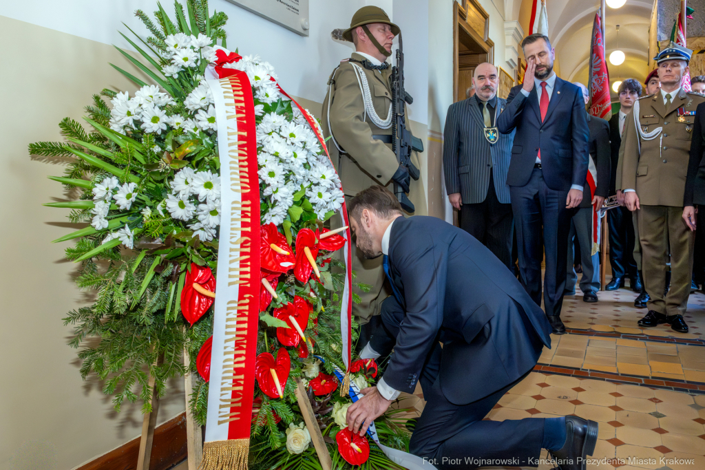 II LO, tablica, Katyń, pamięć, Miszalski, odsłonięcie, Kosiniak-Kamysz, Parell  Autor: P. Wojnarowski