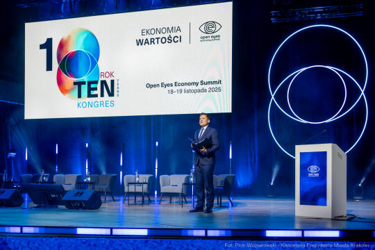 zdjęcia, Open Eyes Economy Summit, ICE, 2025, panel, Miszalski, Grzegorz Suszko, Marcin Jagodzińsk