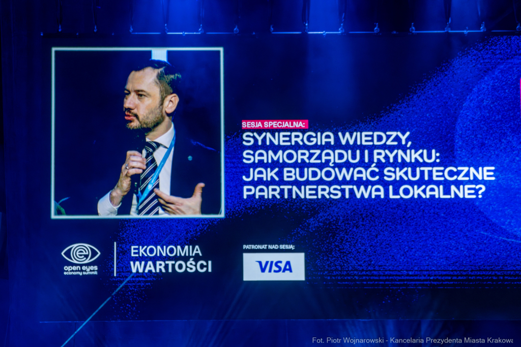 zdjęcia, Open Eyes Economy Summit, ICE, 2025, panel, Miszalski, Grzegorz Suszko, Marcin Jagodzińsk  Autor: P. Wojnarowski