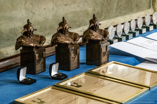 Nagroda Miasta Krakowa, Mecenas Kultury, wręczenie, zdjęcia, Sęk, laureaci, Ostrowski, Daros