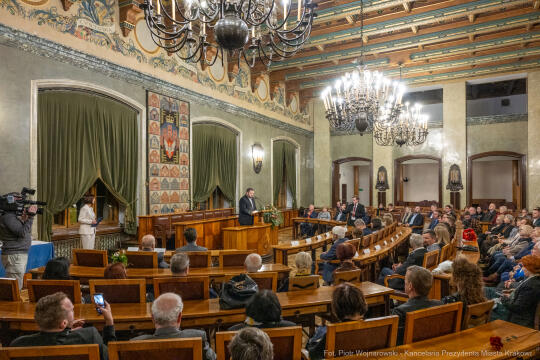 Nagroda Miasta Krakowa, Mecenas Kultury, wręczenie, zdjęcia, Sęk, laureaci, Ostrowski, Daros