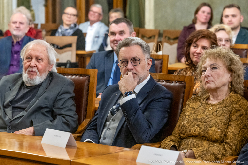 Nagroda Miasta Krakowa, Mecenas Kultury, wręczenie, zdjęcia, Sęk, laureaci, Ostrowski, Daros  Autor: P. Wojnarowski
