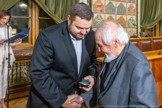 Nagroda Miasta Krakowa, Mecenas Kultury, wręczenie, zdjęcia, Sęk, laureaci, Ostrowski, Daros