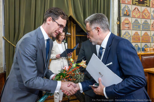 Nagroda Miasta Krakowa, Mecenas Kultury, wręczenie, zdjęcia, Sęk, laureaci, Ostrowski, Daros