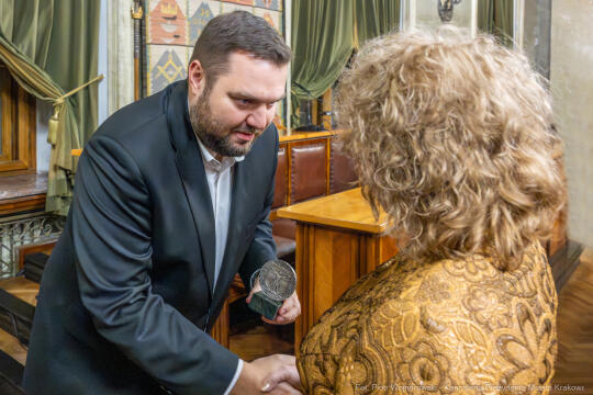 Nagroda Miasta Krakowa, Mecenas Kultury, wręczenie, zdjęcia, Sęk, laureaci, Ostrowski, Daros