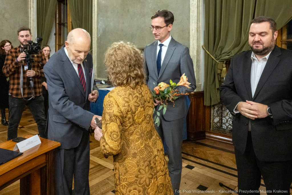 Nagroda Miasta Krakowa, Mecenas Kultury, wręczenie, zdjęcia, Sęk, laureaci, Ostrowski, Daros  Autor: P. Wojnarowski