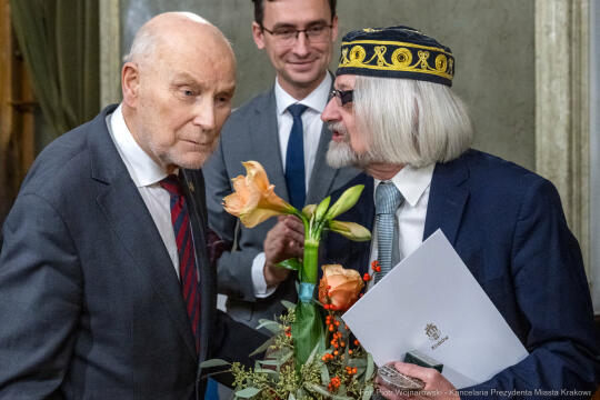 Nagroda Miasta Krakowa, Mecenas Kultury, wręczenie, zdjęcia, Sęk, laureaci, Ostrowski, Daros