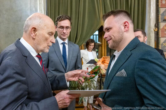 Nagroda Miasta Krakowa, Mecenas Kultury, wręczenie, zdjęcia, Sęk, laureaci, Ostrowski, Daros