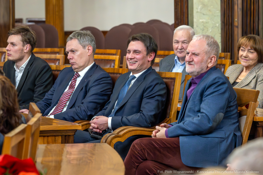 Nagroda Miasta Krakowa, Mecenas Kultury, wręczenie, zdjęcia, Sęk, laureaci, Ostrowski, Daros  Autor: P. Wojnarowski