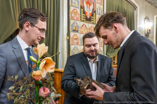 Nagroda Miasta Krakowa, Mecenas Kultury, wręczenie, zdjęcia, Sęk, laureaci, Ostrowski, Daros