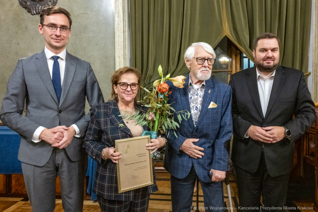 Nagroda Miasta Krakowa, Mecenas Kultury, wręczenie, zdjęcia, Sęk, laureaci, Ostrowski, Daros  Autor: P. Wojnarowski