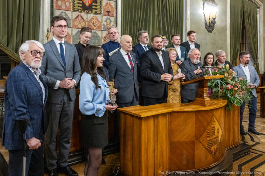 Nagroda Miasta Krakowa, Mecenas Kultury, wręczenie, zdjęcia, Sęk, laureaci, Ostrowski, Daros